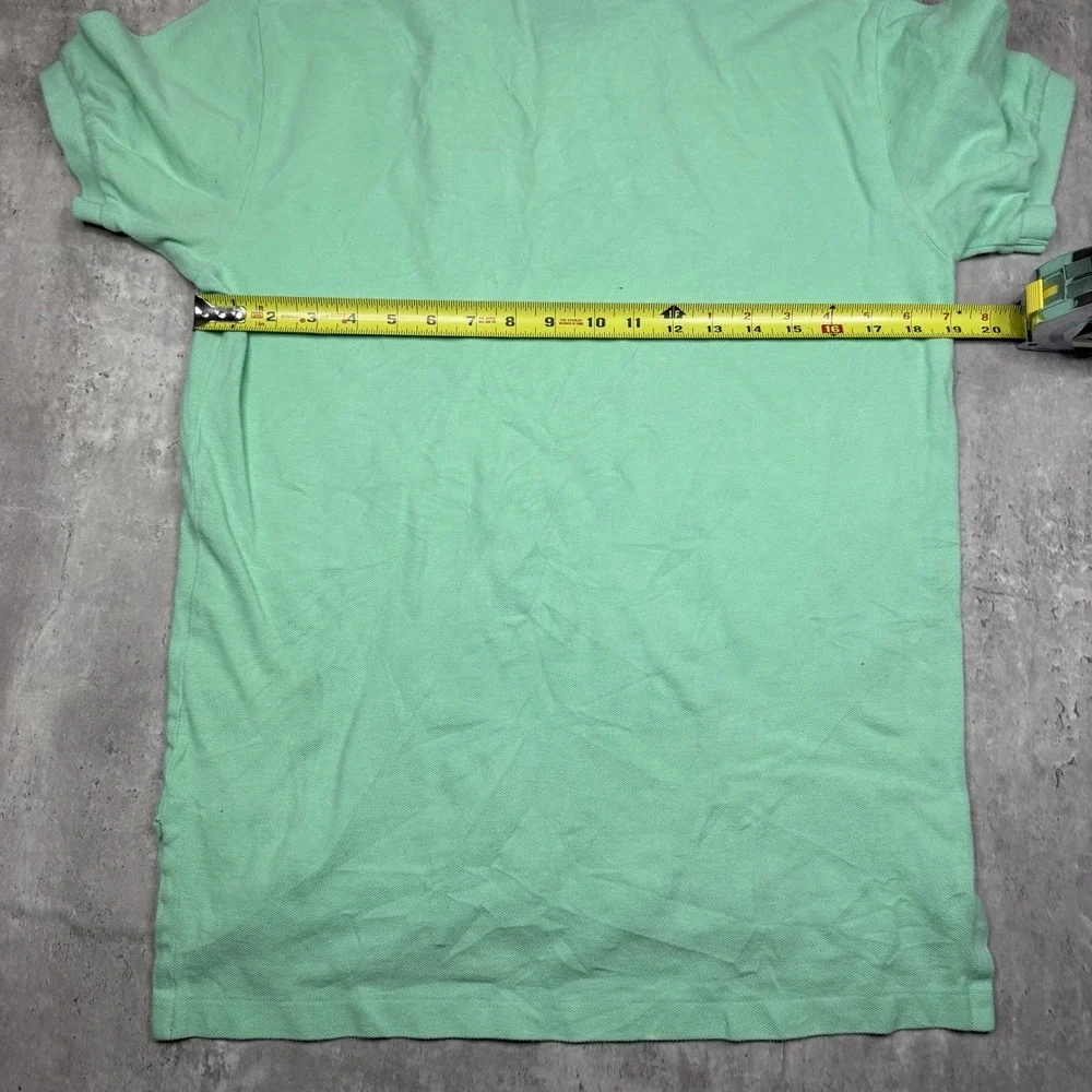 Vintage Polo Ralph Lauren Polo Shirt Mens Small Green Pony Logo Cotton Mesh USA